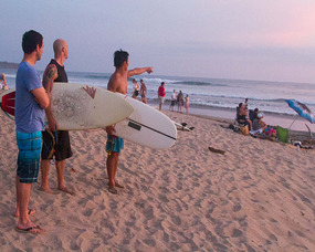 Beach sunset in Costa Rica