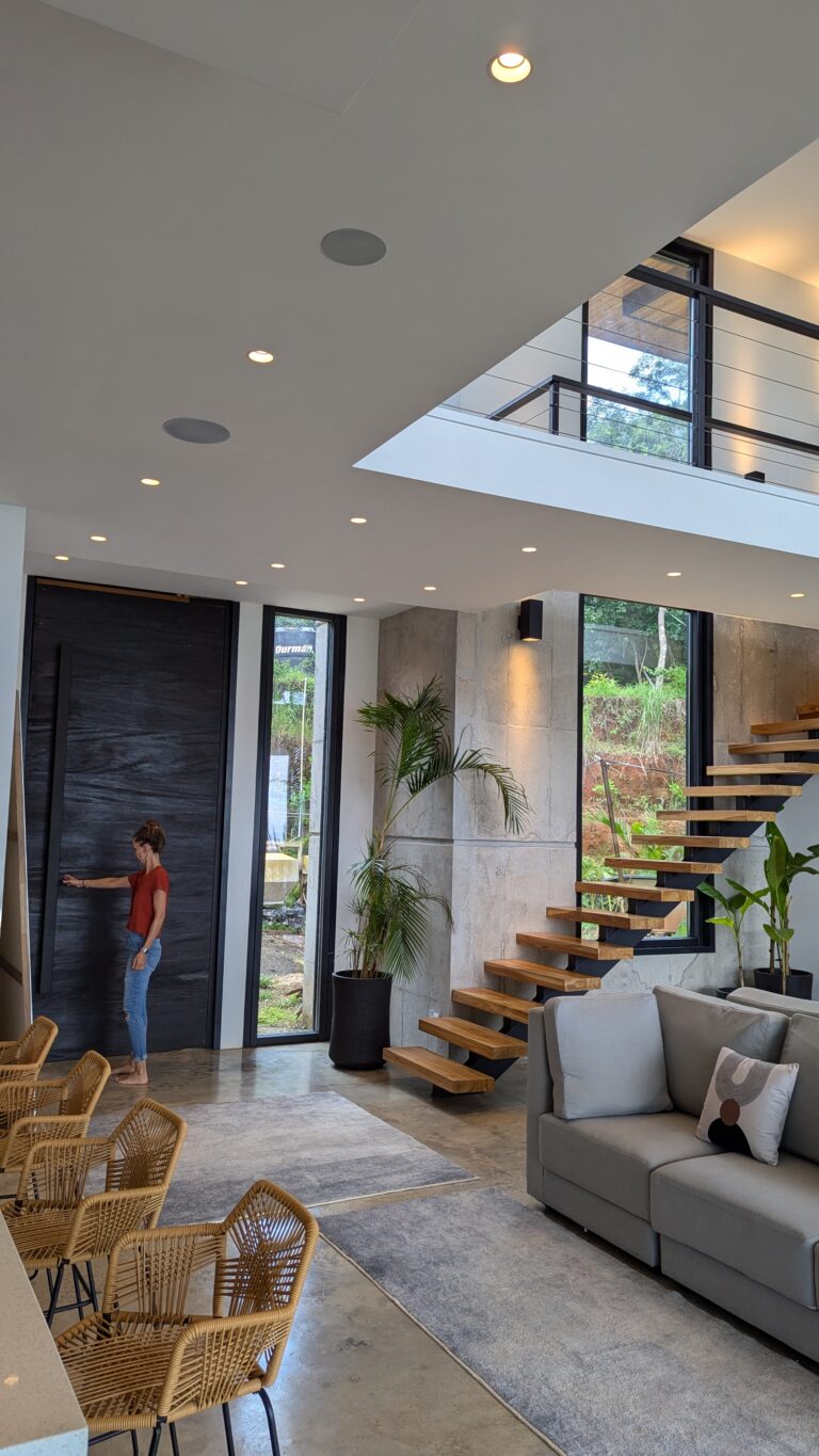 Custom home exterior in Nosara